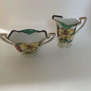 Vintage Noritake Cream and Sugar